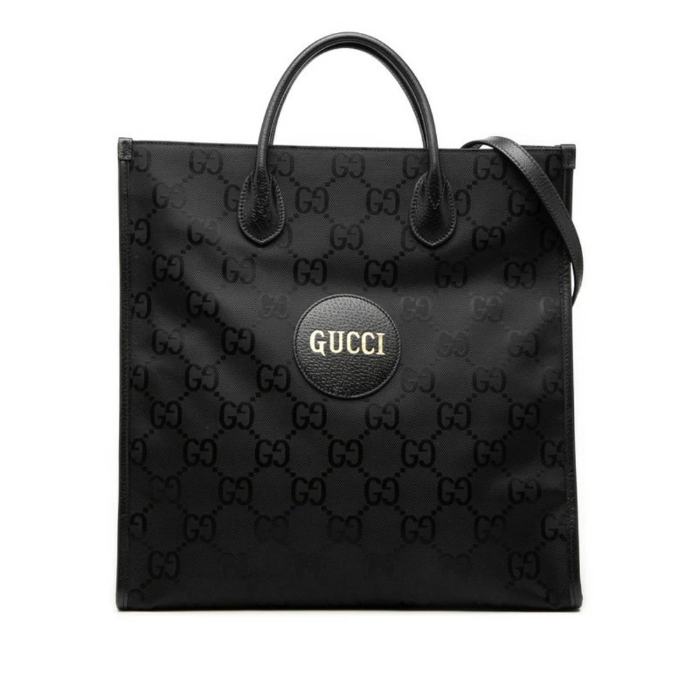 Gucci GG Off the Grid Long 2way Shoulder Bag Black Leather
